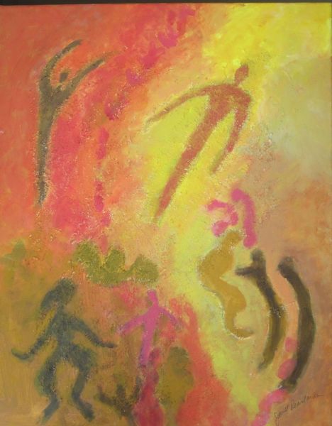 Emerging Oranges, 24 x 30, Acrylic with Texture,  $5004-x-30-resize-2009