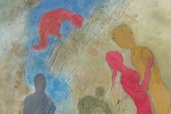 Spiritual-Connection,  24 x 30, Acrylic with Texture, $ 500