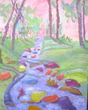 Jigsaw Breakthrough, 16 x 20, Acrylic, $450