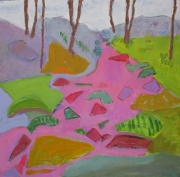 Jigsaw Crozet, 20 x 20 , Acrylic, $450