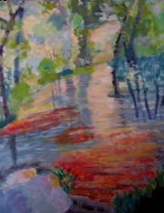 Montague Pool II, 24 x 30, Acrylic, NFS